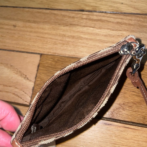 COACH Brown/Tan Logo Purse NWT - Picture 3 of 4
